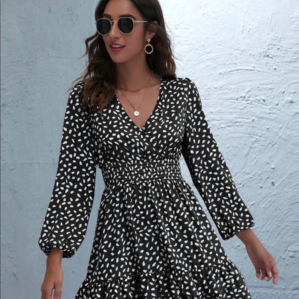Black and white dress